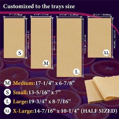 200 Packs Parchment Paper Sheets For Harvest Right Freeze