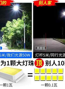太阳能路灯全套6米LED高杆户外灯自动感应新农村市政工程路灯厂