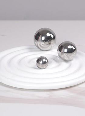 轻奢波浪装饰盘圆形摆件现代极简约样板房客厅茶几餐桌工艺品摆设