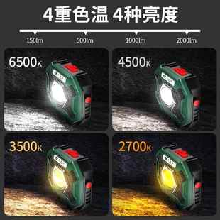 汽修车维修修车工作灯检超亮LED强工具灯光强应磁充890电急防摔照