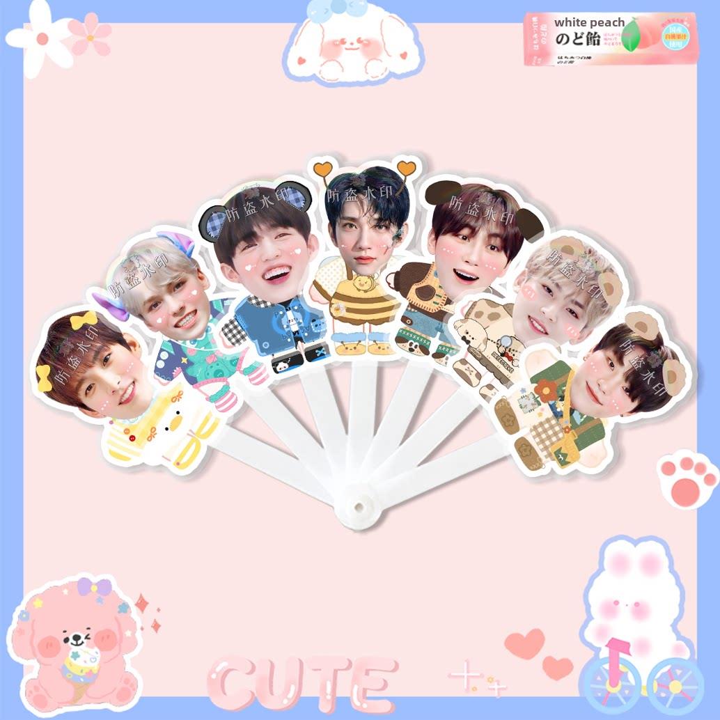 Seventeen1 崔韩率 崔胜哲 夫胜宽 洪知秀 金珉奎 李灿七折扇