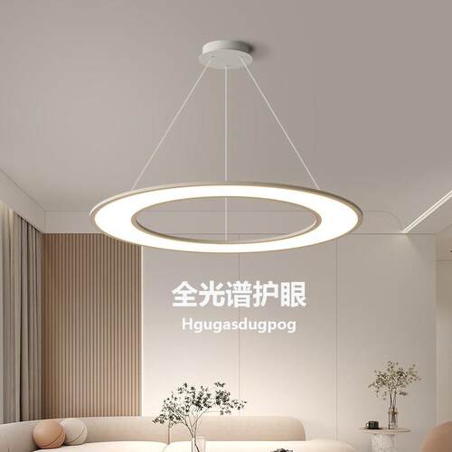 菲丽曼 新款客厅吊灯现代简约大气护眼圆环书房极简餐桌饭厅吊灯