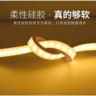 LED硅胶霓虹灯条5*11户外防水柔性灯带发光霓虹灯管12V线条灯