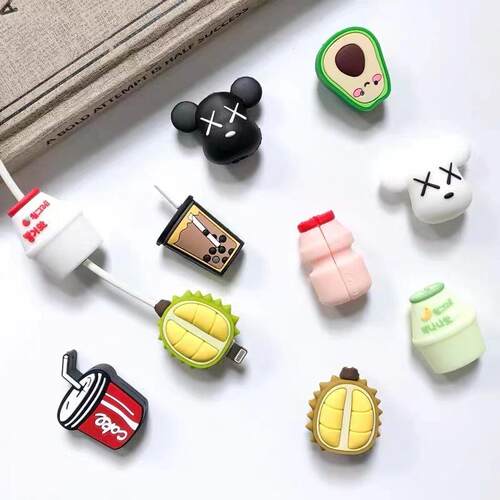 Cute Cartoon Soft Rubber Protective Cover for Phone Charging