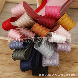 饰丝带 条纹花边涤纶裙边织带帽子发饰手工蝴蝶结辅料礼盒鲜花装