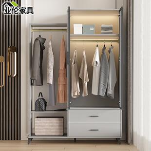 轻奢挂A床架卧室床边衣收纳尾柜简约家用落3A27地衣帽架衣柜置物