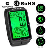 五国语言山地车公路自行车无线码 备 表多功能界面防水测速器骑行装