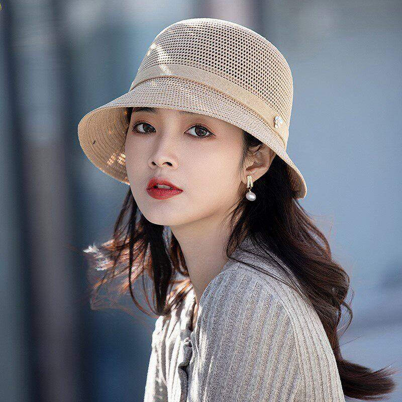 2026新款防晒帽子女款夏季遮阳优雅百搭显脸小帽子夏天薄款渔夫帽