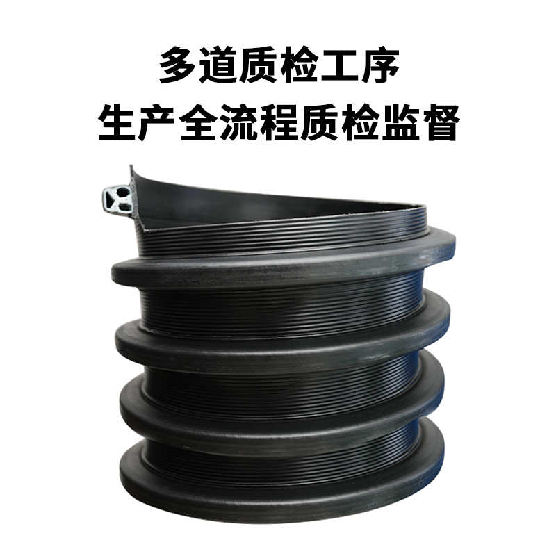 镶嵌式品型筋缠绕管 加厚聚乙烯波纹管 四川黑色圆波纹保护管