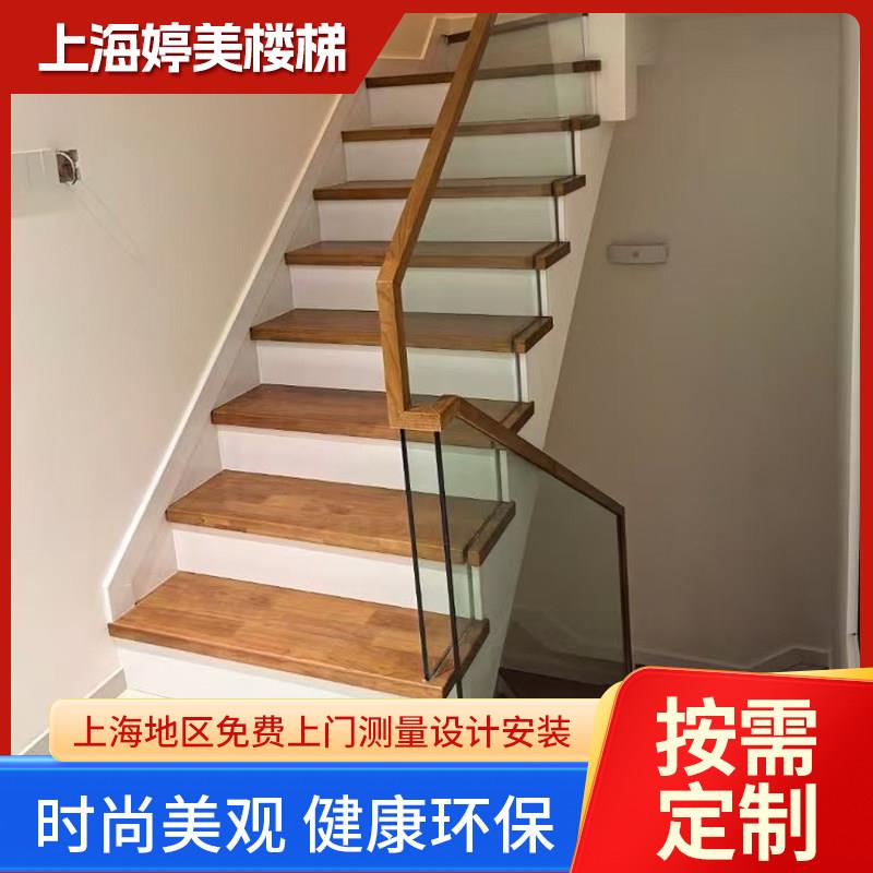 上海杭州楼梯扶手别墅阳台护栏复式立柱木质楼梯自建房栏杆定制