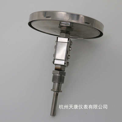 万向温度计型双金属温度计wss指针温度计工业不锈钢全