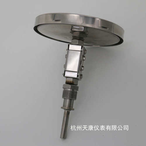 wss全不锈钢温度计温度计工业型万向双金属温度计指针