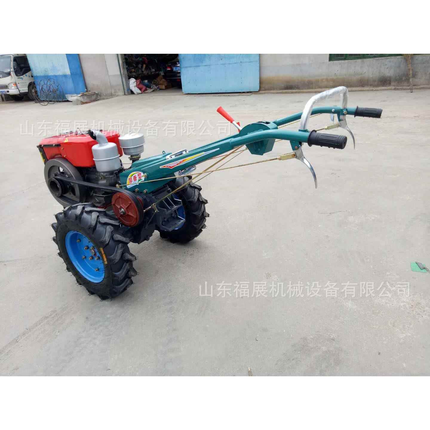 大棚翻耕碎土机 耐用12马力手扶拖拉机 农用山地开荒旋耕机