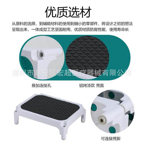 脚踏凳垫脚凳A踏BS可叠加垫医脚查院检用脚凳子防滑DR-DZ001凳单