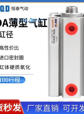 薄型气缸SDA32*5/15/20/25/30/45/50/6/75/8/9/100/125/150-S-B