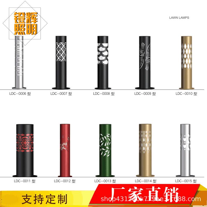 草坪灯led户外灯园林小区景观不锈钢草坪灯圆柱形庭院