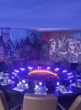 狼人杀桌子12－15人工业风餐厅机械怀旧复古纯手工剧本杀桌子