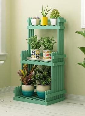 花架子内实木室多阳台客层厅置51525物花盆栽架绿萝多肉用家防腐
