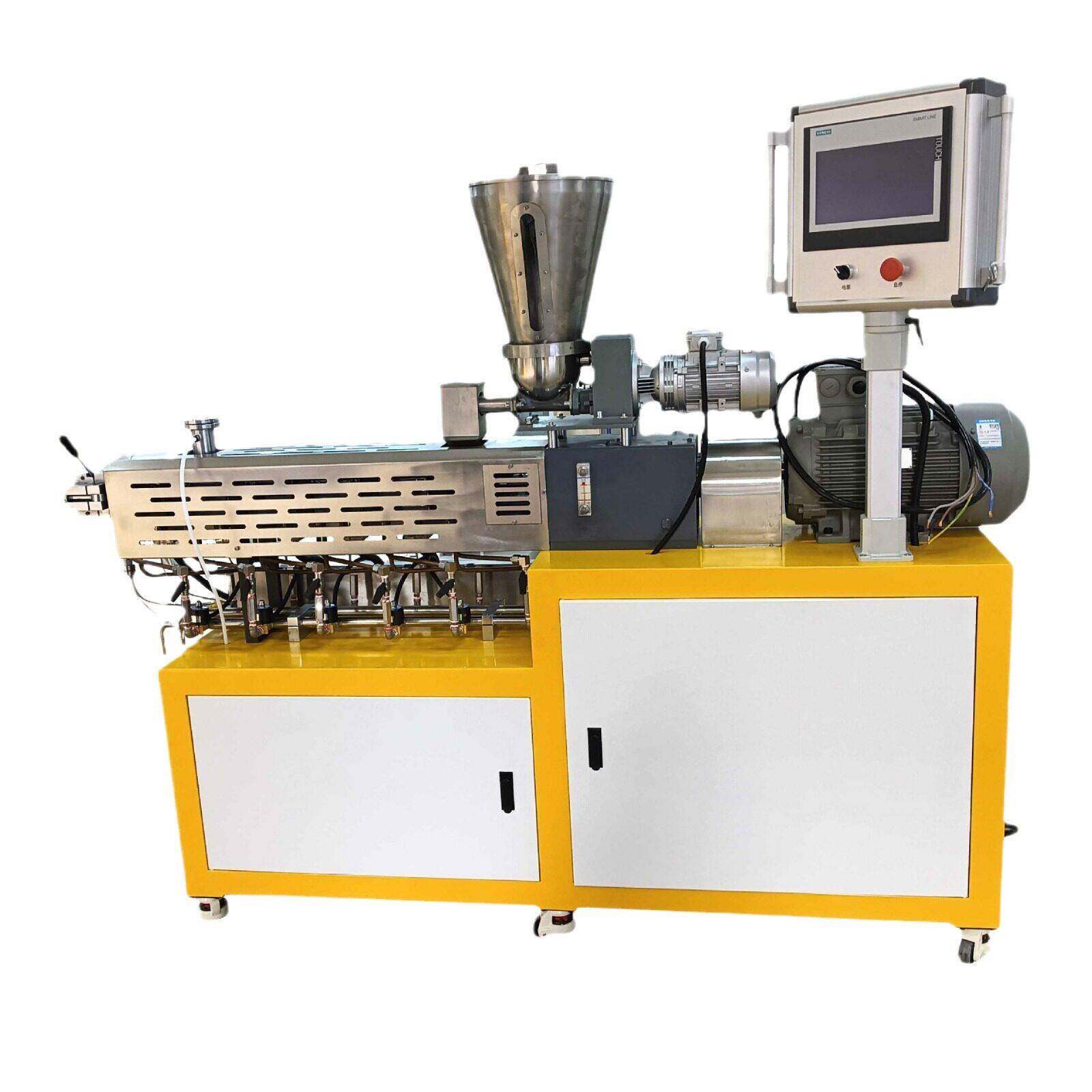 小型双螺杆挤出造粒机组 色母填充母料打样机 校分子实验设备