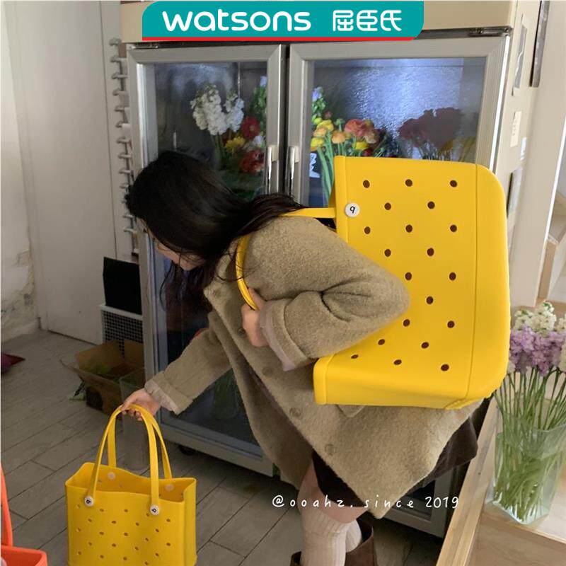 取快递用EVA洞洞沙滩包~防水发泡手提包买菜单肩购物包袋