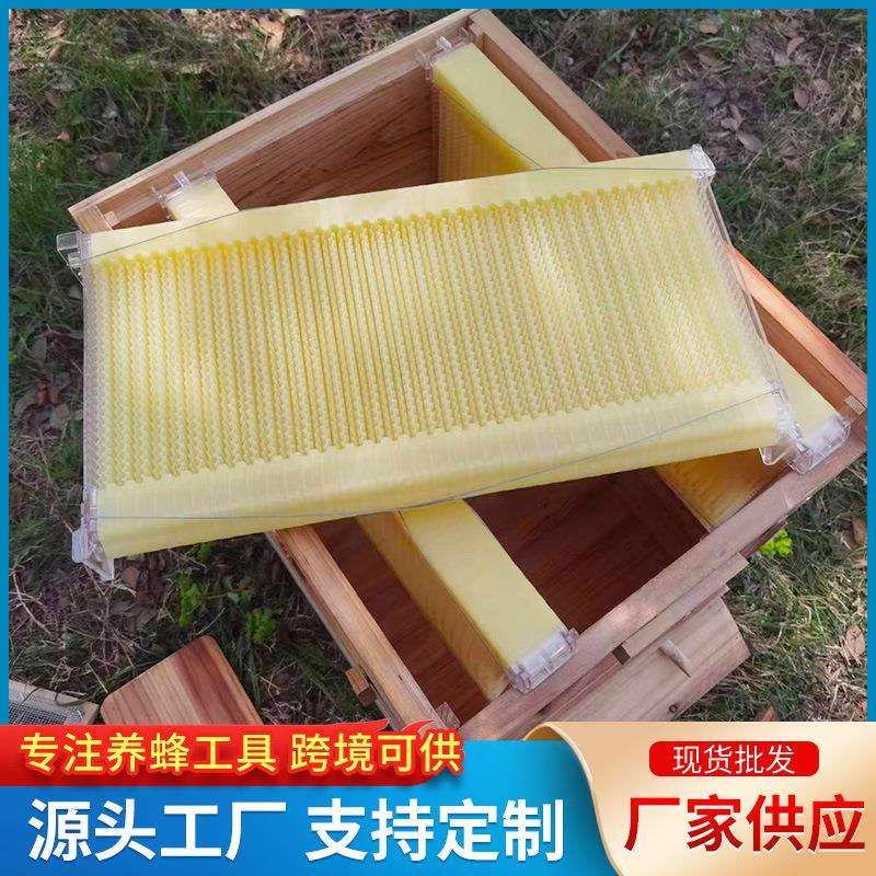 蜂具成品自流蜜巢框流蜜箱蜜蜂脾中蜂意蜂塑料自流蜜巢框蜂箱巢础