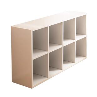 柜落地置物架卧室格子柜隔断柜床边收纳矮柜自由组合柜子储物柜