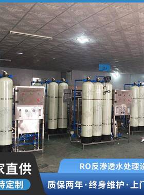 定制2吨RO反渗透水处理设备 商用净水器0.5吨直饮去离子纯水设备