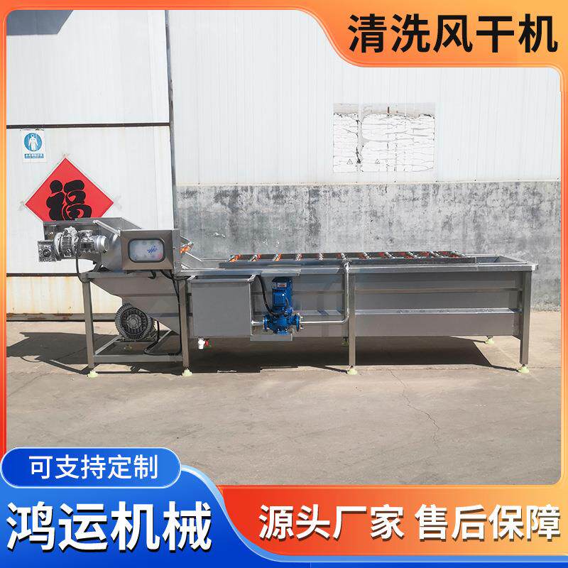 商用果蔬气泡清洗机胡萝卜上海青洗菜机高压喷淋鲜毛豆清洗机器