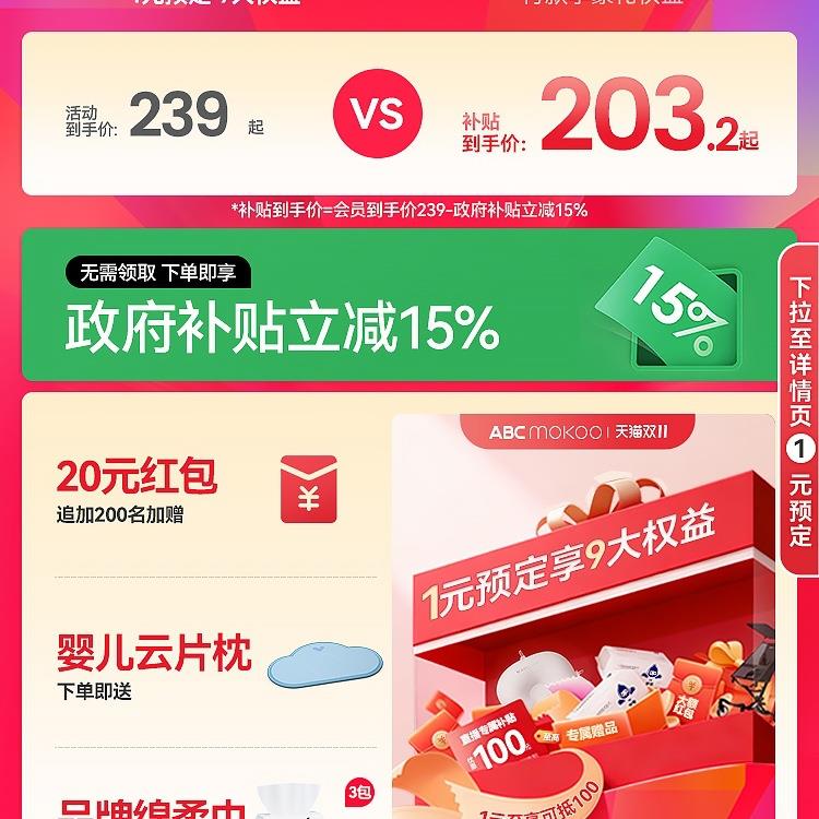 ABCmokoo婴儿防吐奶斜坡垫防溢奶呛奶枕头新生儿床中床躺喂奶神器图片