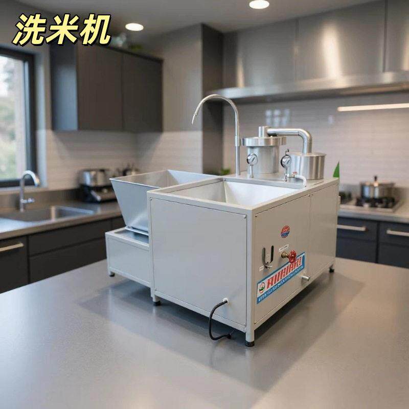 厂家直供水压式洗米机 商用粮食清洗除杂机 全自动洗米洗豆机