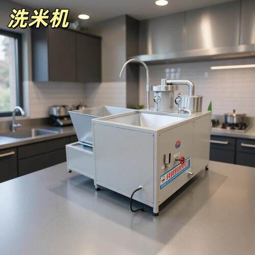 厂家直供水压式洗米机 商用粮食清洗除杂机 全自动洗米洗豆机