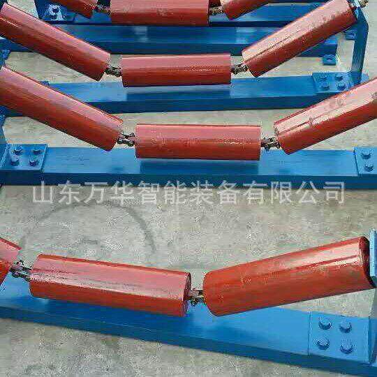 矿用皮带机托辊支架三联辊摩擦调心托辊组矿用皮带输送架托辊支架