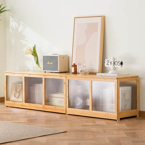 飘窗储物柜卧室阳台矮柜子翻盖门长条榻榻米魔方地柜可坐收纳柜