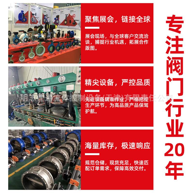 家直销厂 明志佳通 动法兰蝶阀 明志佳通D电371X-101/6 球体球版