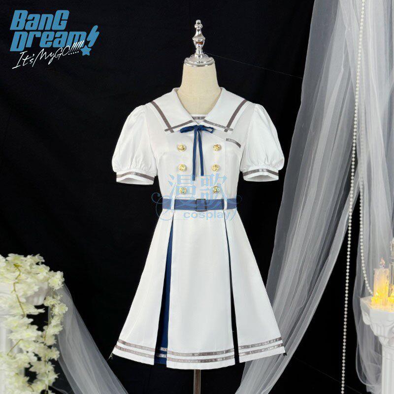 BanGDream月之森夏校服常服COS 长崎素世 仓田真白JK制服水手服图片
