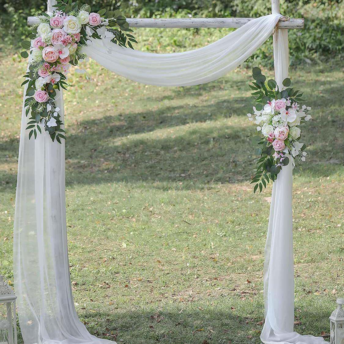 灵魅婚礼拱形门花三件套装饰结婚聚会房屋场景布置道具拱门花造型