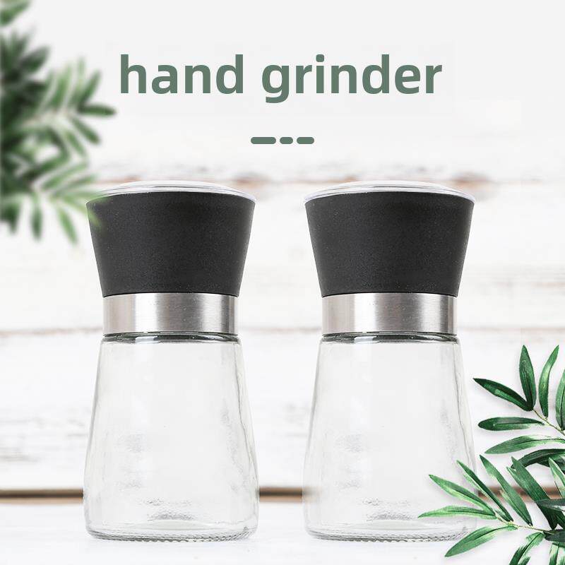 胡椒研磨器1个手动家用现磨研磨花椒海盐黑白胡椒粒碾磨碎调料瓶