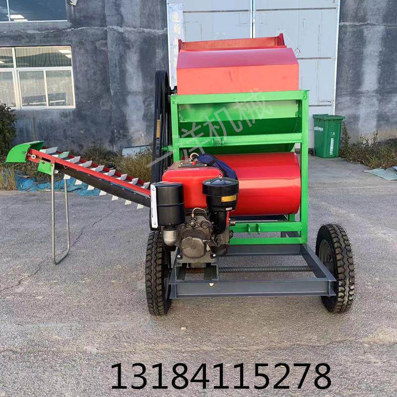 7000小型花生摘果机干湿两用落果装袋一次性完成胶轮行走