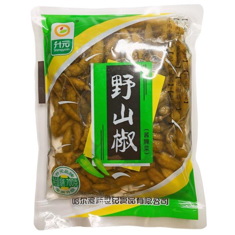 升元野山椒700g酸甜辣口味泡椒东北酱腌菜泡菜下饭菜火锅小菜商用