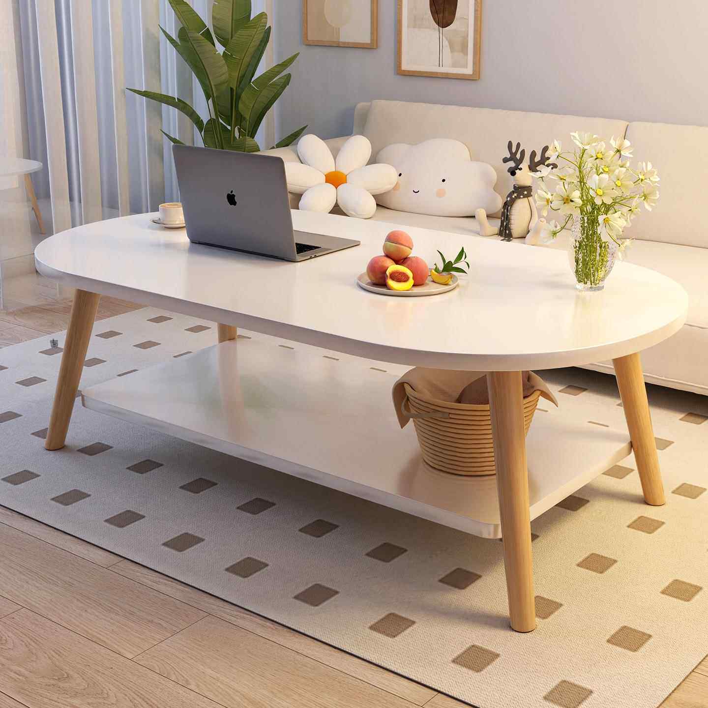 茶几客厅家用2025新款沙发茶桌简约现代小户型出租屋简易吃饭桌子