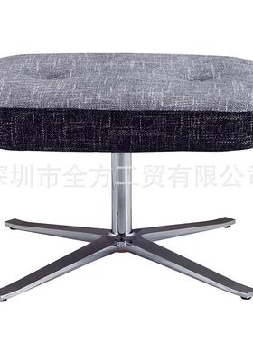 轻奢布艺椅子脚踏小凳子休闲网红椅子卧室情侣椅QF-B340四星脚