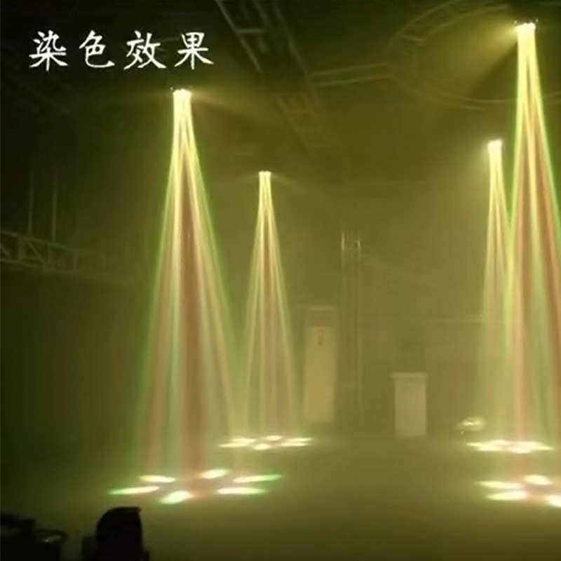 光灯头灯颗舞台灯光6酒吧led 闪光灯ktv灯摇旋转光束眼七彩灯激蜂