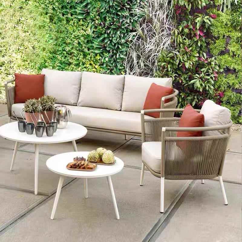 亚藤室外露台藤编沙发椅组合庭院藤椅沙发阳光房酒店花园休闲桌椅