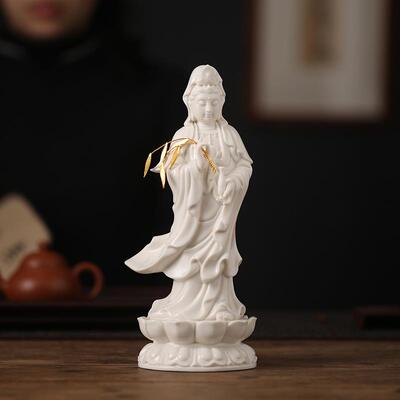 中婆式禅意娑三陶瓷摆BXB件家居站书房博古架办公室装圣饰礼品立
