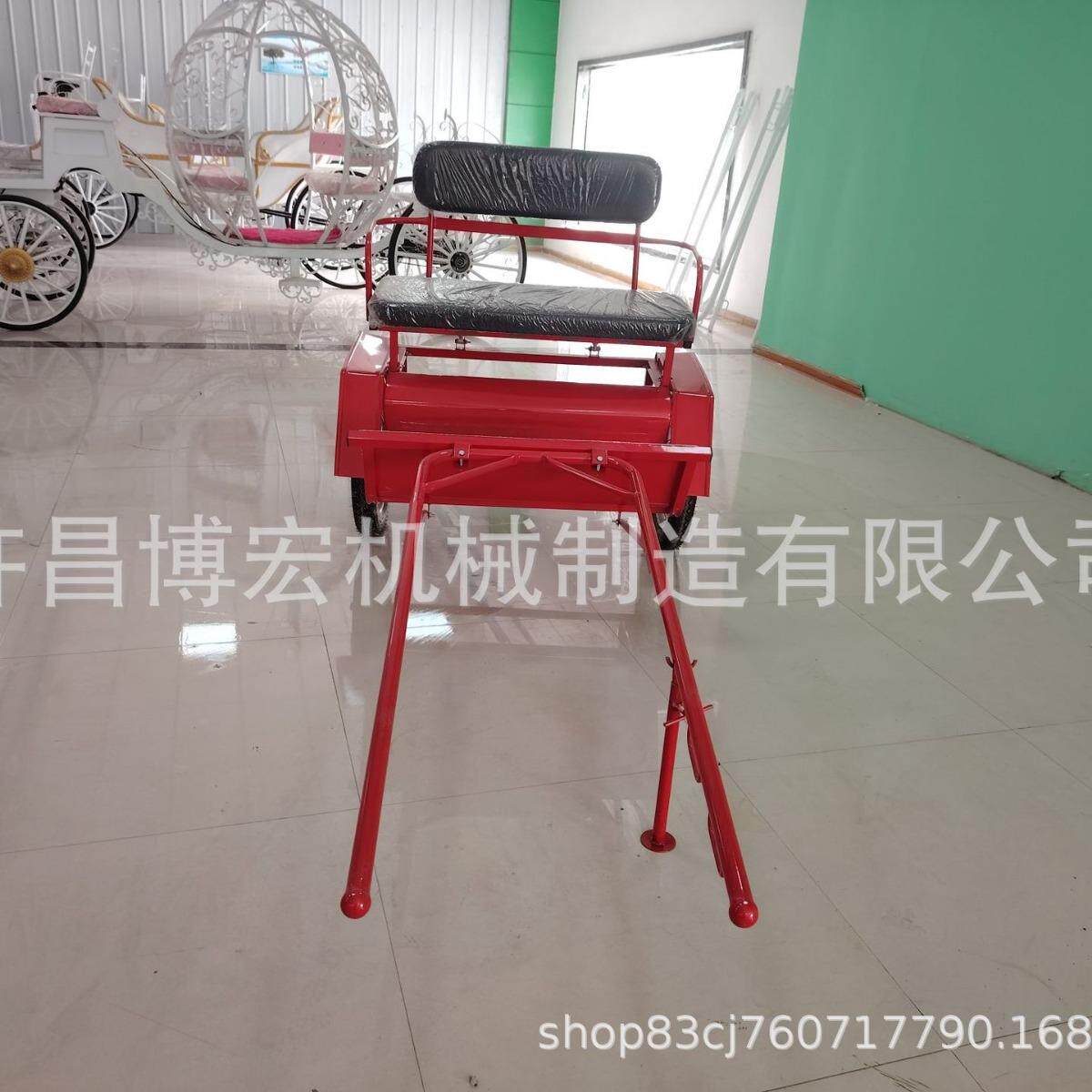 比赛欧式观光小马车运动儿童休闲马车舍特兰小矮马小动物羊拉车