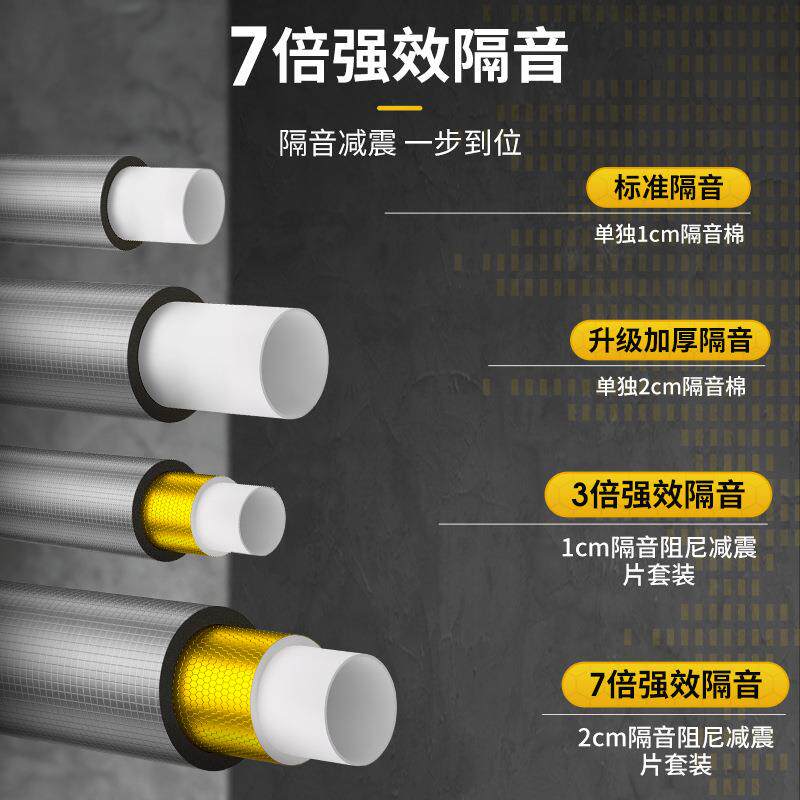 管道隔音棉黄金蜂窝减震阻尼片 自粘110型家用隔音片静音吸音材料