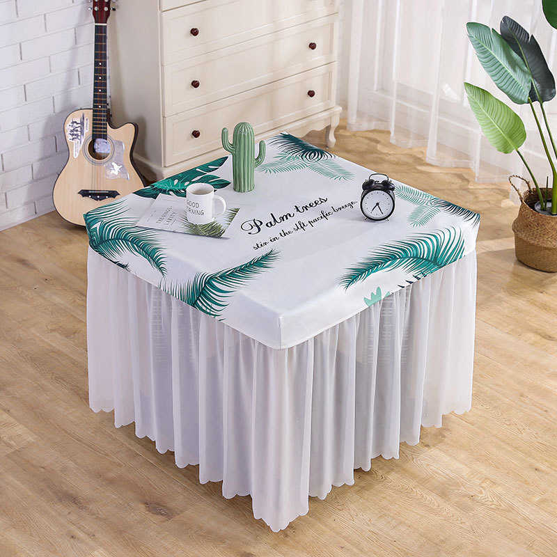 新款电炉罩烤火罩套被电暖炉桌子正方形罩桌布罩2