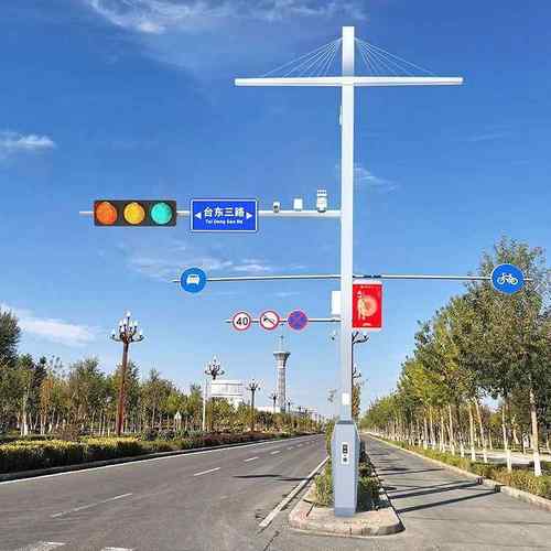 高速公路标志杆交通标志牌路口反光路标标识牌杆道路交通标牌