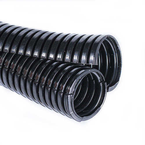 双层阻燃开口波纹管PP PA穿线软管汽车线束保护套管双拼打开式