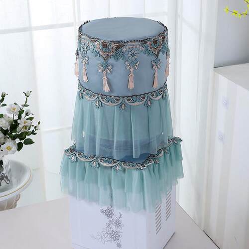 饮水机桶罩新款蕾丝布艺两件套防尘美观饮水机罩绣花纱饮水机新款
